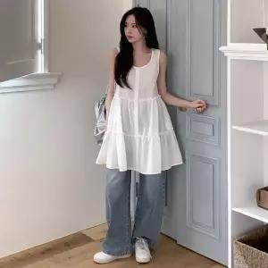 [하프클럽/]여자 캉캉 폴리 빅사이즈 프릴 미니원피스