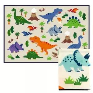 미니매트 스케이터 1인용 돗자리 휴대용 매트 (다이노 사우르스