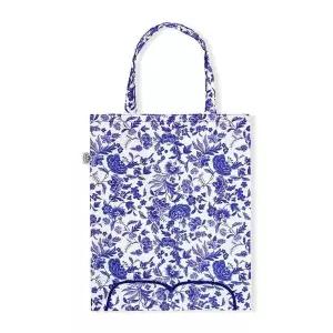 패브릭장바구니 소형에코백 접이식 쇼핑백 블루 다용도에코백