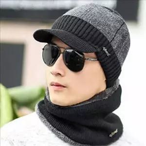 겨울 남자 넥 워머 세트 골프 모자 넥 워머 방한
