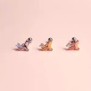 [콩심팥심]피어나는 봄 귓바퀴 트라거스 피어싱(1ea)