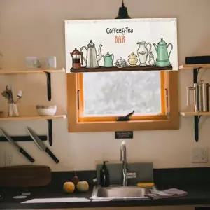 다용도 주방 창문 가리개 커튼 선반 패브릭 선반커튼 패브릭커튼