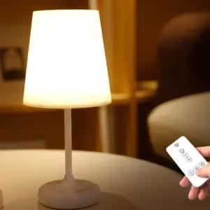 스탠드 심플 LED 무선 충전식 스탠드 스마트 리모컨 10단계 밝기조절 타이머 무드등 조명