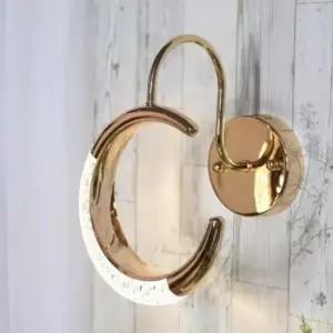 [Deco] 벽등 LED 문 W493B-1 5W 주백 샴페인골드