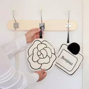 [콩심팥심]프렌치 고리 핸드 타올 수건 주방 욕실 고밀도 고리수건 인테리어