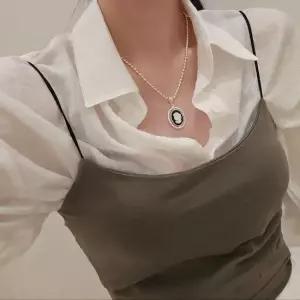 은목걸이 여성 스러운 르네상스 팬던트 군번줄 목걸이 유니크 실버925 S776