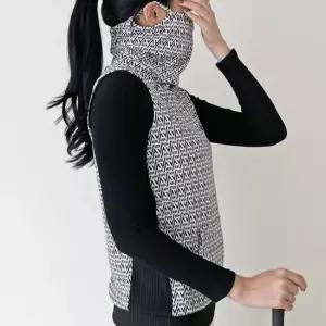 30대골프복 특이한 디자인 여성 골프 기모 조끼 귀걸이 넥워머