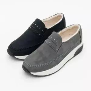 털신발 모카신 여성용 털안감 단화 슬립온 겨울털신발 방한화