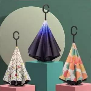 장우산 반전 우산 우양산 양우산 양산 차량용 고리형 손잡이 장마