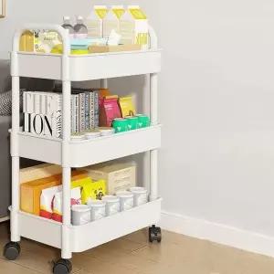 [하프클럽/셀러허브]이동식 바퀴달린 주방 트롤리 식기건조기 3단