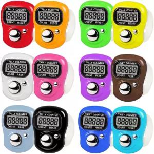 전자식 손가락 카운터 5자리 LCD 수동 계수기 뜨개질 랩 물품 계수 골프용