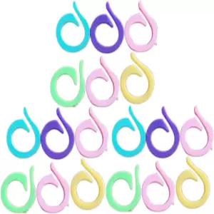 CORHAD 스카프 스웨터 니트 헬퍼 120개 플라스틱 링 스티치 마커 뜨개질 메이커 원사 가이드