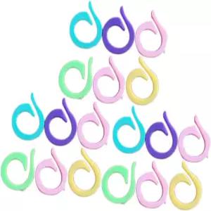 Angoily 털실 가이드 링 120개 코바늘 잠금 스티치 마커 뜨개질 메이커 홀더 다양한 사이즈 포함