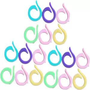 DOITool 120개 카운팅 링 마크 버클 스플릿 스티치 마커 뜨개질 DIY 카운터 잠금 크로셰 메이커용