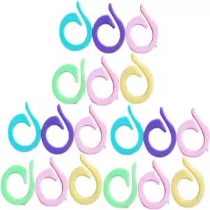 NUOBESTY 120개 링 뜨개질 스티치 마커 플라스틱 코바늘 실 홀더 다양한 크기