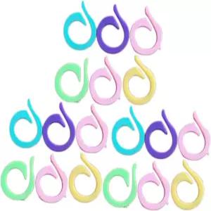 ARTIBETTER 120개 컬러풀 링 코바늘 스티치 마커 세트 다양한 색상 뜨개질 액세서리 단수 계산용 쉽게 위한