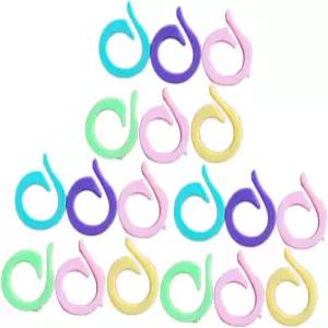 비문 120개 뜨개질 링 메이커 홀더 크로셰 마커용 실 가이드 분할