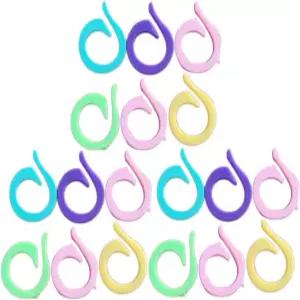 DOITOOL 120개 모듬 색상 코바늘 록킹 스티치 마커 세트 뜨개질/코바늘 초보자를 위한 링 탤리 카운팅 멋진