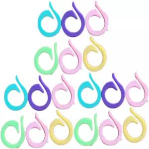 OSALADI 120개 다채로운 뜨개질 링 스티치 마커 세트 코바늘 및 프로젝트용 다양한 색상 위치 지정용