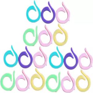 NUOBSTY 120pcs 컬러 크로셰 마커 세트 뜨개질 및 프로젝트를 위한 다양한 색상의