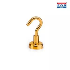 포비 칼라 고리자석 후크 네오디움 중형 금색 벌크형