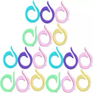 뮤로딕 120개 크로셰 카운터 뜨개질 링 메이커 홀더 액세서리 스티치 마커 세트