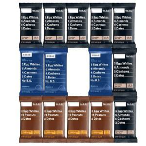 RXBAR 단백질 바 버라이어티 팩 14 카운트 u2013 초콜릿 소금 버터 및 블루베리 간단한 재료 스낵