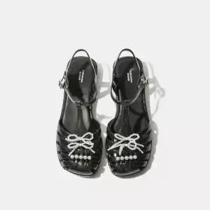 슈콤마보니 [outlet] Ribbon jelly sandal(black) DW2AM26001BLK 550883