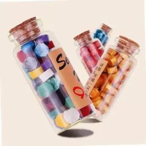 씰 스탬프 60알 10실링왁스 그린골드 봉투 청첩장