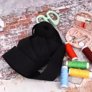 [콩심팥심]가방끈 부자재 웨이빙끈 블랙 38mm x 5m