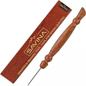 Savina 스틸레토 누름 도구 - 퀼트/재봉 필수 프레스 솔기를 정확하게 고정하기 위한 정밀 배치 1개