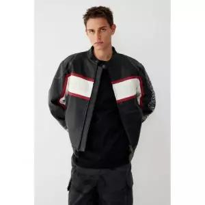 HARLEY-DAVIDSON COLLECTIONS 신세틱 레더 레이싱 점퍼 블랙 HH15301004 2058797