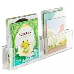 [JED] 수납 책꽂이 투명 벽선반 벽걸이 잡지 아크릴 진열대