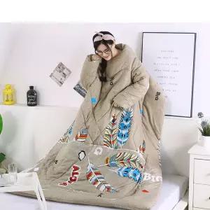 따뜻한 전신 침낭 겨울 담요옷 야외 동계 이불 전신패딩