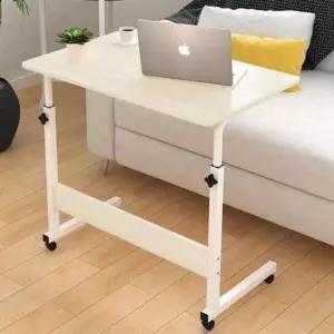 [하프클럽/셀러허브]심플 우드 침대책상 바퀴 간이 책상 2color