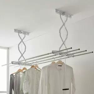 [에이치플러스몰]베란다 천장형 2단 건조대 슬라이드형 200cm 천정형빨래건조대