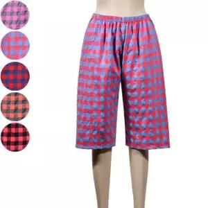 부드러운 순면 CP 체크패턴 여성 8부 파자마 스타킹 여성내의 팬츠 팬티스타킹 덧신