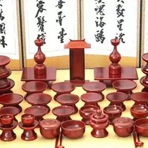 제례 제기 명절 전통 민속 나무 제기그릇 제사상차림 제례용품