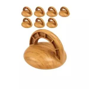 학교문손잡이 유리 창문이나 샷시에 설치하는 우드 컬러 손잡이 8P