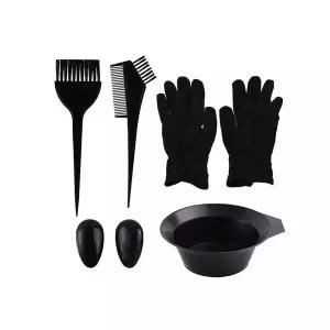 [콩심팥심]염색 브러쉬 세트 색상 붓통 귀보호 소품 장갑 포함 귀덮개 귀커버