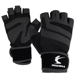 [콩심팥심]i워너GD300 이중밴드 트레이닝장갑 블랙 헬스글러브