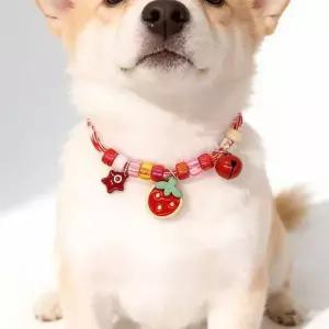 도파민 고양이 목걸이 1+1 강아지 조절가능 귀여운 악세사리