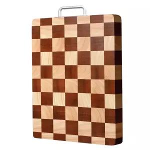 칼도마 나무 체크 원목 우드 36x4x35CM 업소용 작은 양면 없음 가정용 체스판