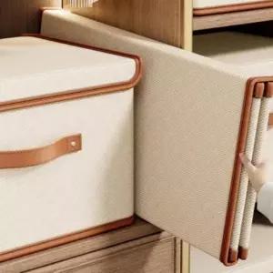 [JED] 수납함 다양한 옥스퍼드 공간 커버 패브릭 플랩 정리함 중형