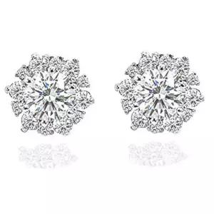 IGI GIA 5부 랩 그로운 다이아몬드 다이아 귀걸이 웨딩 아이비