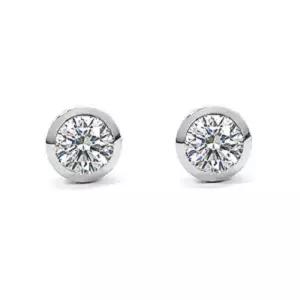 3부 모이사나이트 다이아몬드 다이아 귀걸이 웨딩 베젤