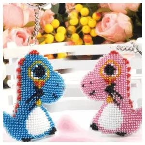 미술교구- 비즈 십자수 열쇠고리 동물 시리즈10종 중 1개랜덤