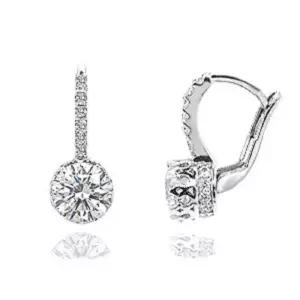 IGI 3부 랩 그로운 다이아몬드 다이아 귀걸이 웨딩 비오르