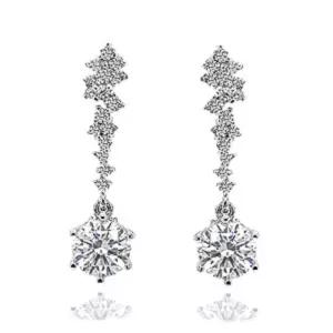 IGI 3부 랩 그로운 다이아몬드 다이아 귀걸이 웨딩 마르첼라