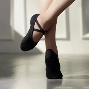 성인 천 발레슈즈